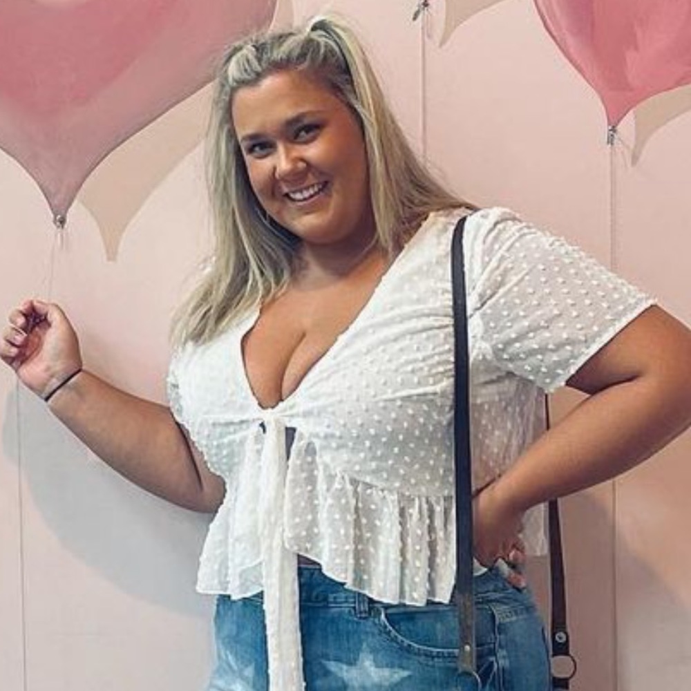 SHEIN plus size cropped tee